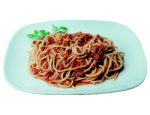 Spaghetti with fresh tomato sauce, olive oil and garlic